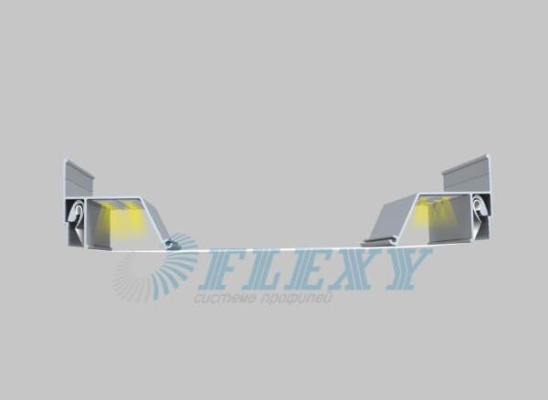 Профиль FLEXY для двухуровневых натяжных потолков